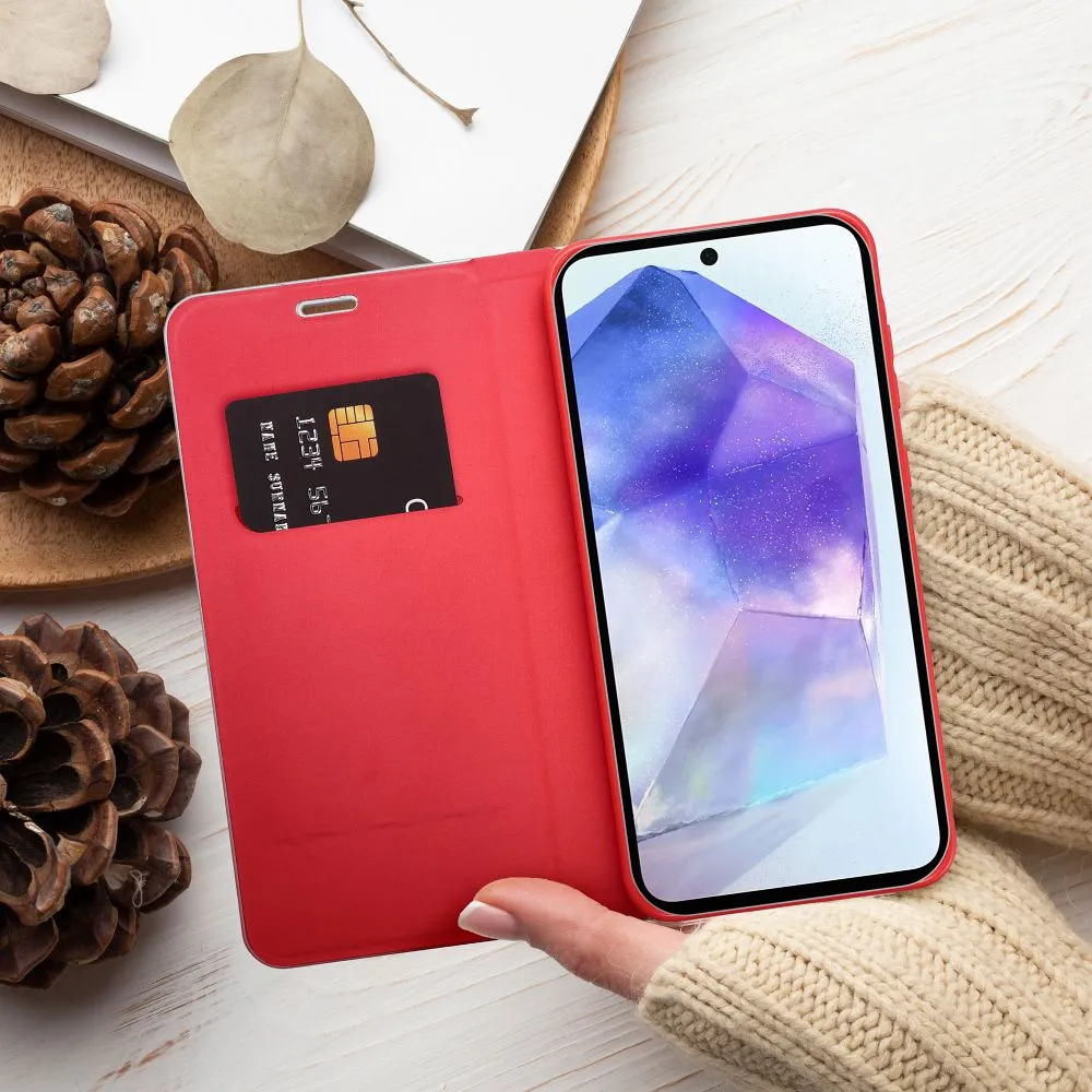 Smart Xiaomi Redmi Note 14 Pro 4G Luna Book dėklas, raudona, 7 nuotrauka